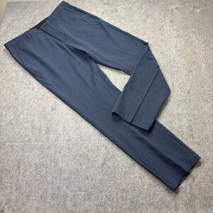 Greg Norman Golf Pants Men 36 x 32 Blue Performance Tapered